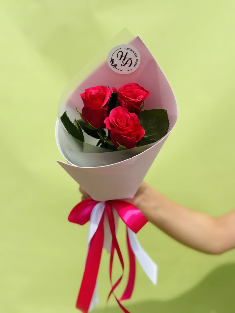 Букет из 3 кенийских роз