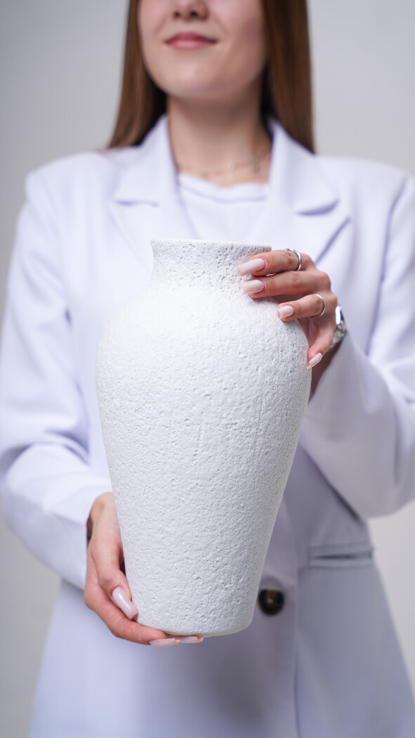 Ваза керамическая (белая)