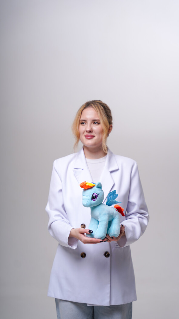 Голубой пони (25см)