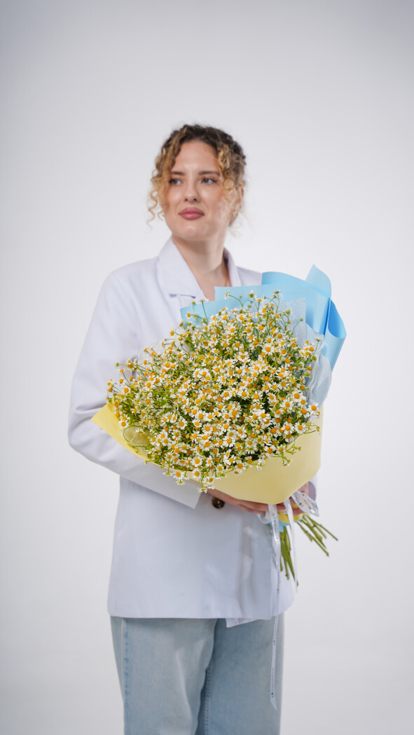 15 ромашек в оформлении №121