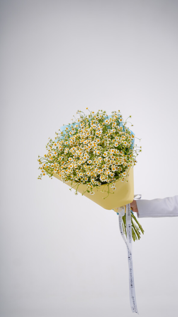 25 ромашек в оформлении №122