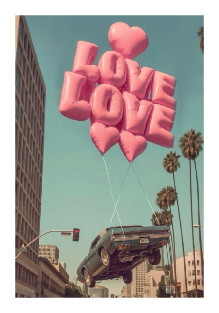 Мини-открытка "Love You"