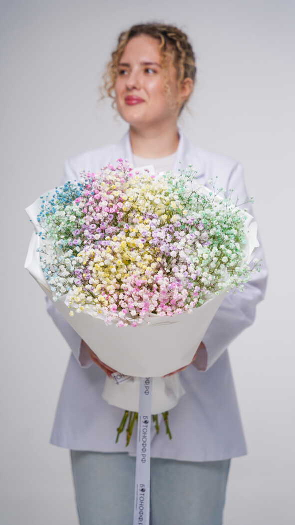 11 радужных гипсофил в оформлении №84