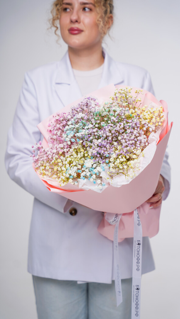 9 радужных гипсофил в оформлении №83