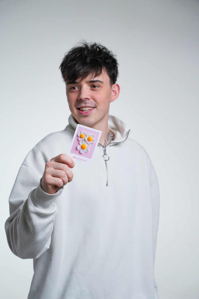 Мини-открытка "Яичница"