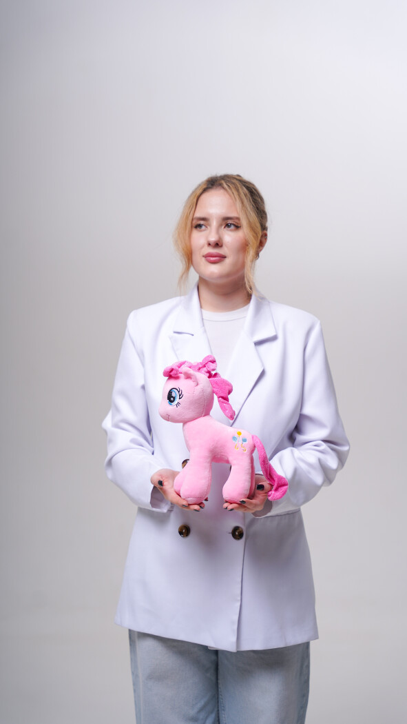 Розовый пони (25см)