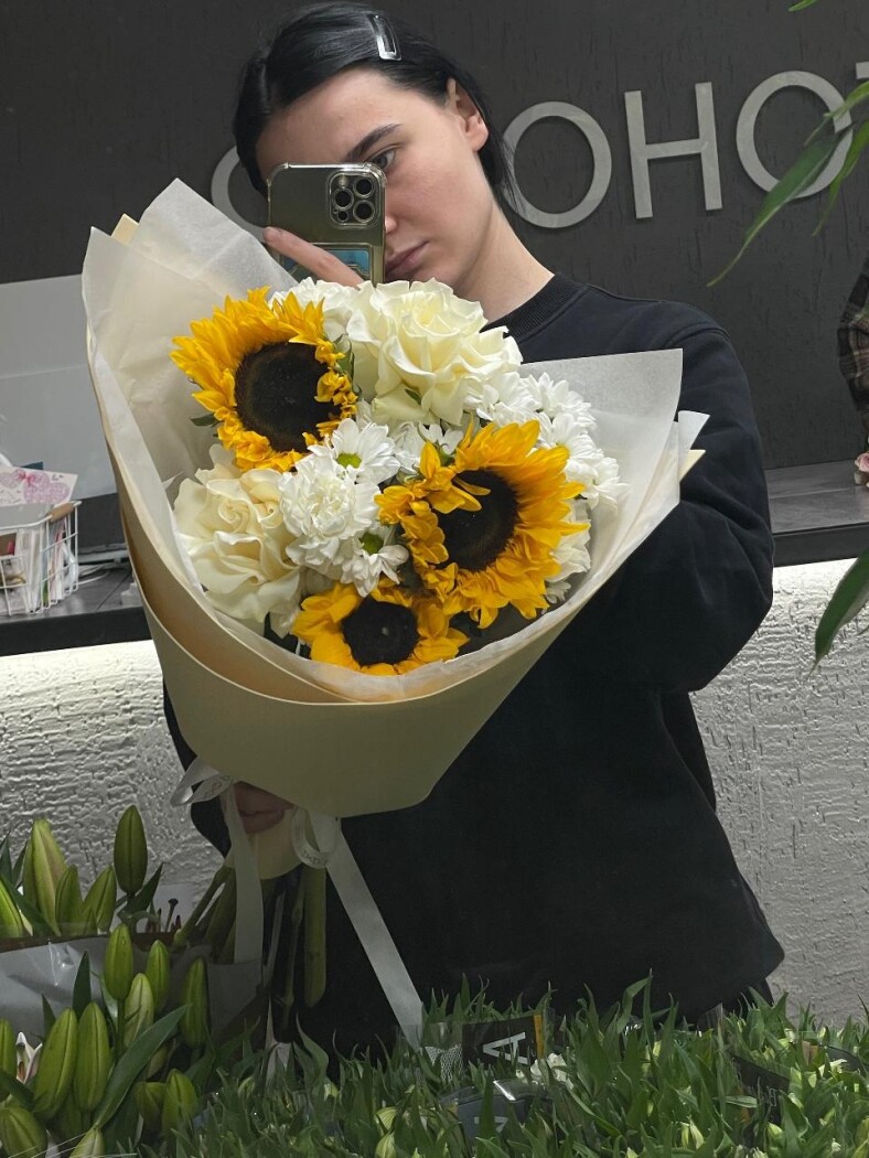 витринный букет №865