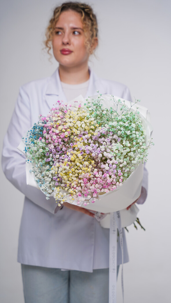 11 радужных гипсофил в оформлении №84