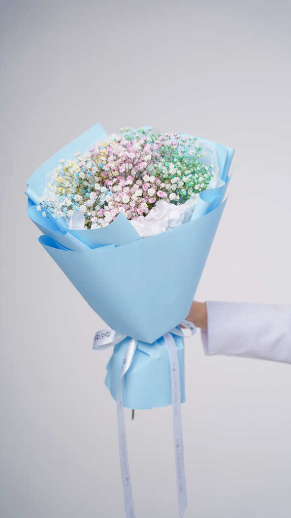 5 радужных гипсофил в оформлении №82