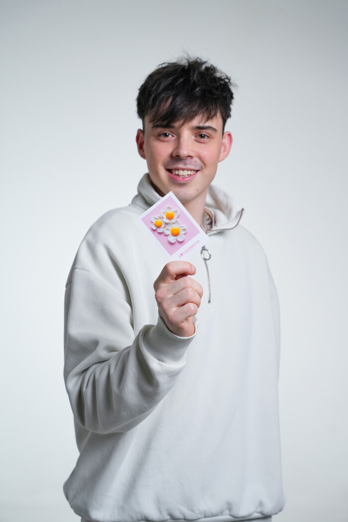 Мини-открытка "Яичница"