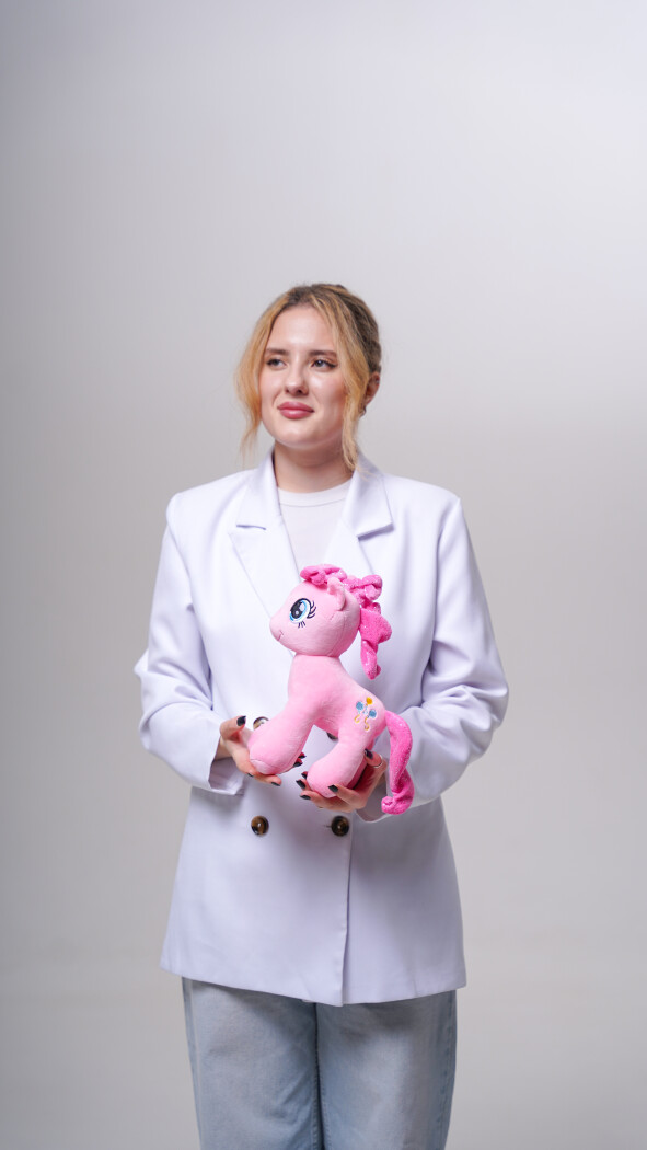 Розовый пони (25см)