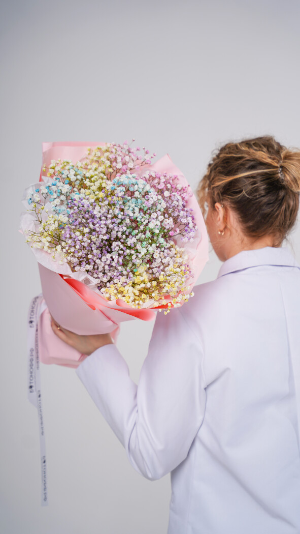 9 радужных гипсофил в оформлении №83