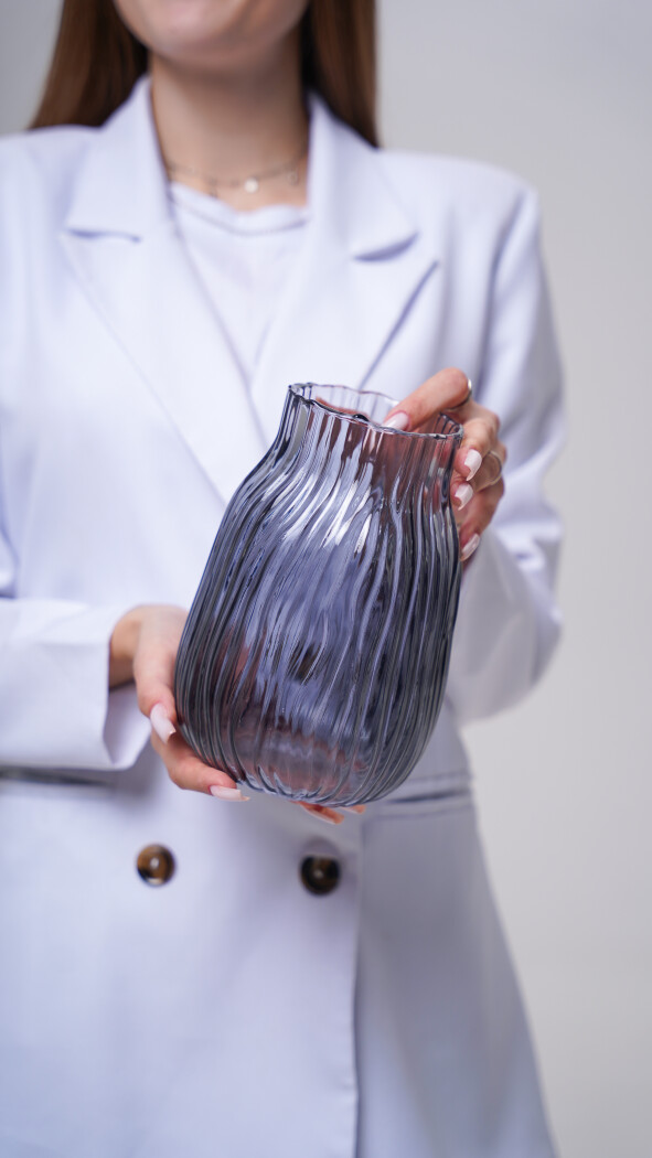 Ваза HOFF Trinity 20 см, Стекло