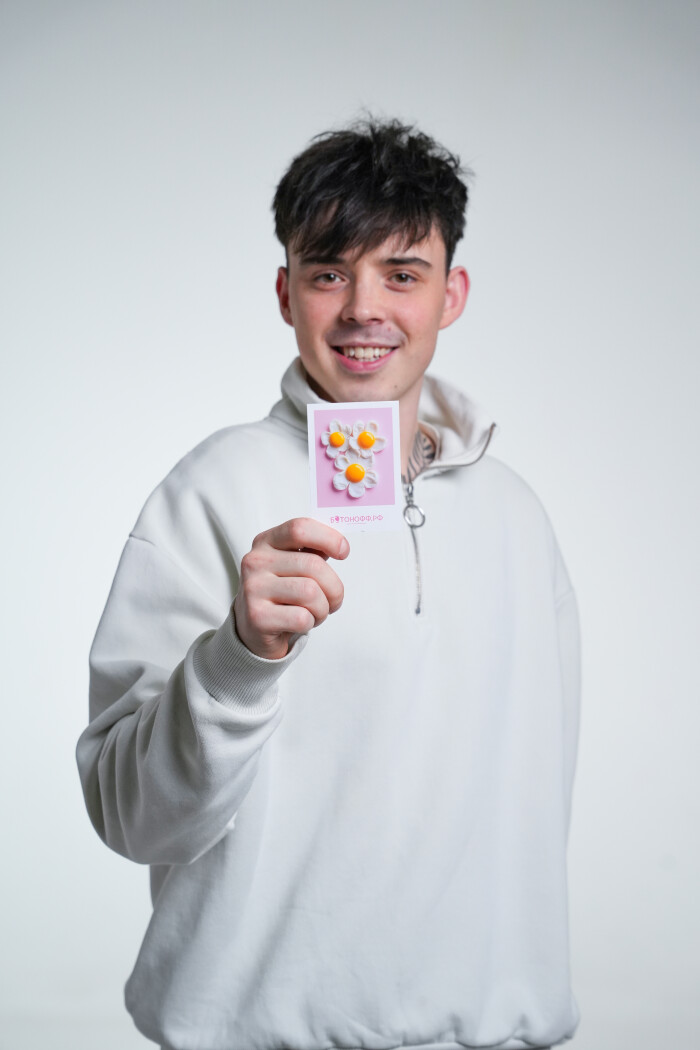 Мини-открытка "Яичница"