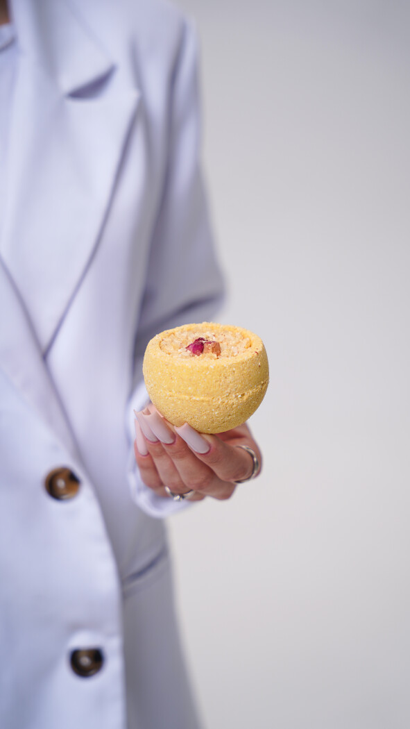 Бомбочка для ванны (персиковая)