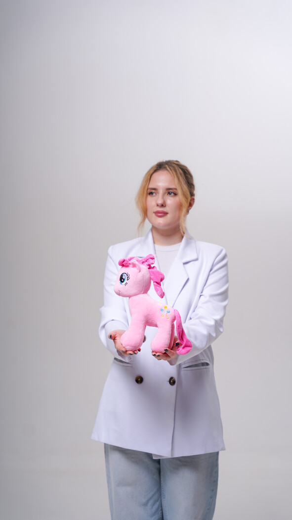 Розовый пони (25см)