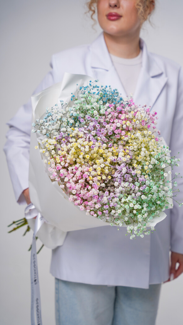 11 радужных гипсофил в оформлении №84