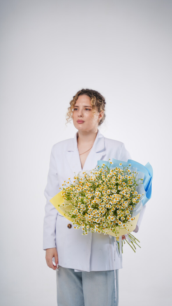 15 ромашек в оформлении №121