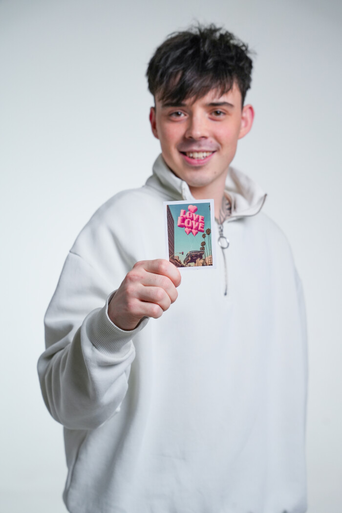 Мини-открытка "Love You"