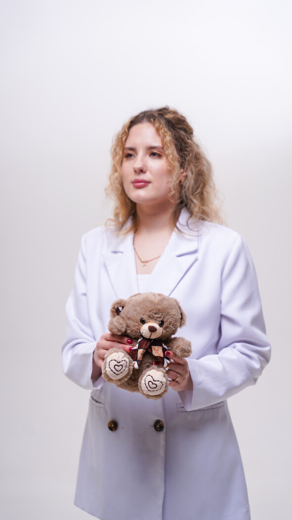 Серый мишка (23см)