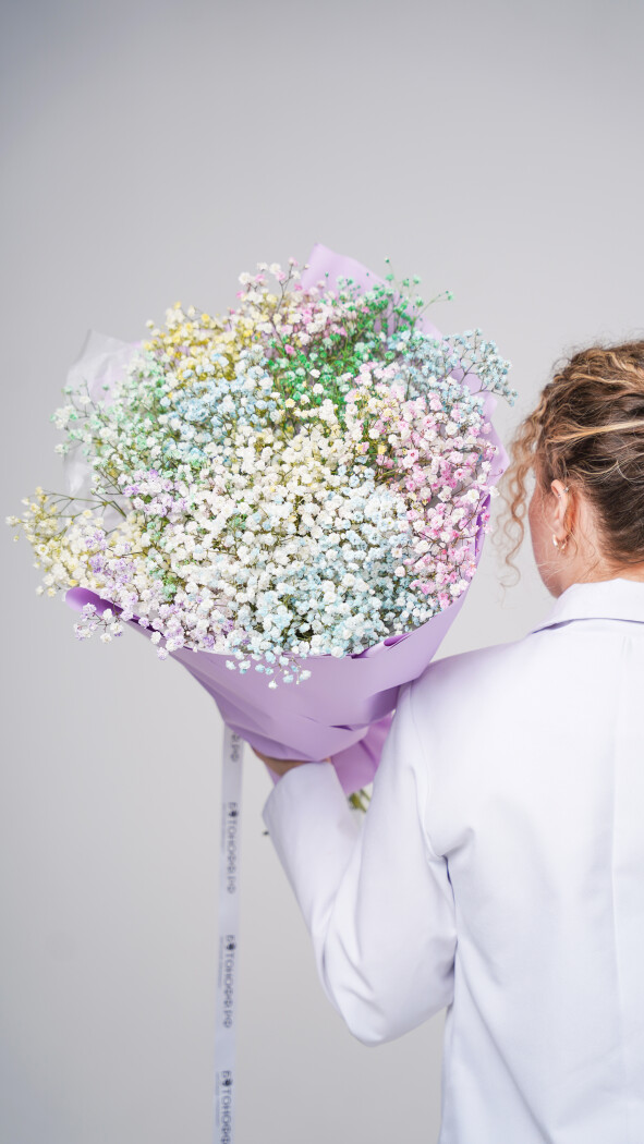 15 радужных гипсофил в оформлении №85