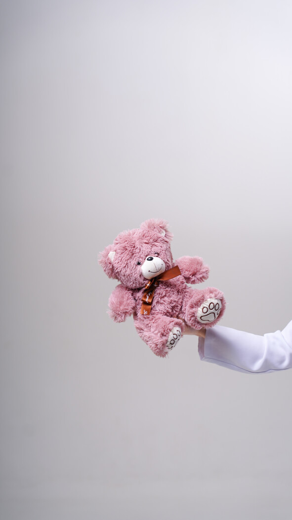 Пудровый мишка (30см)