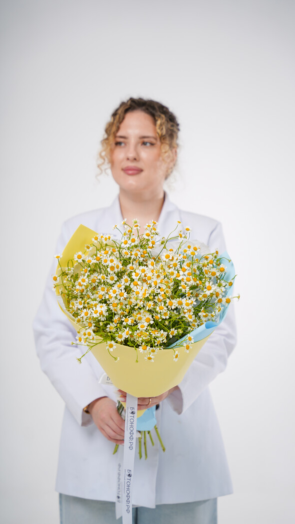 9 ромашек в оформлении №119