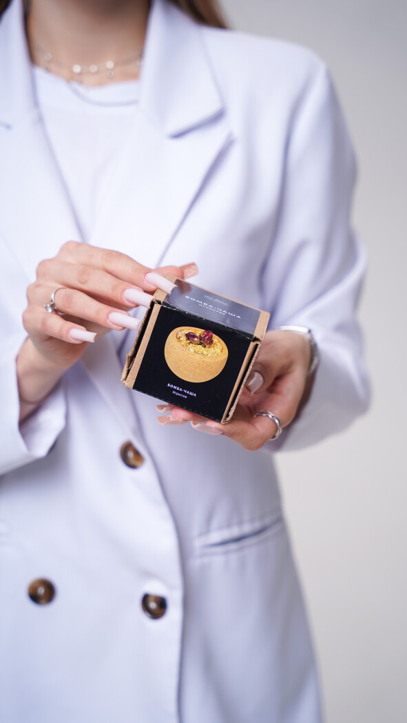 Бомбочка для ванны (персиковая)