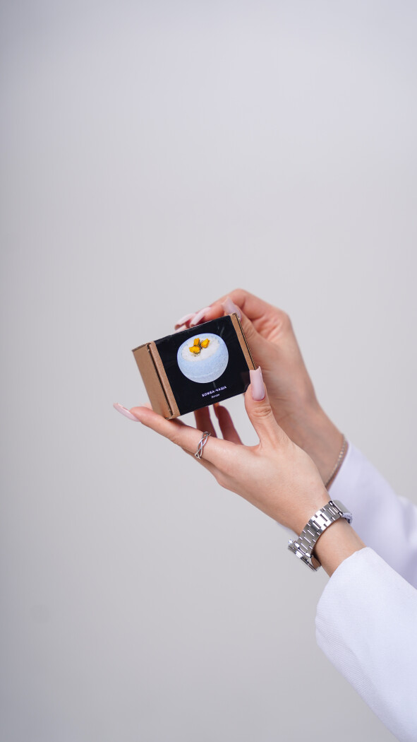 Бомбочка для ванны (голубая)