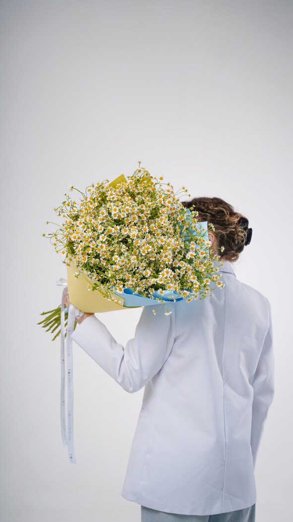 25 ромашек в оформлении №122