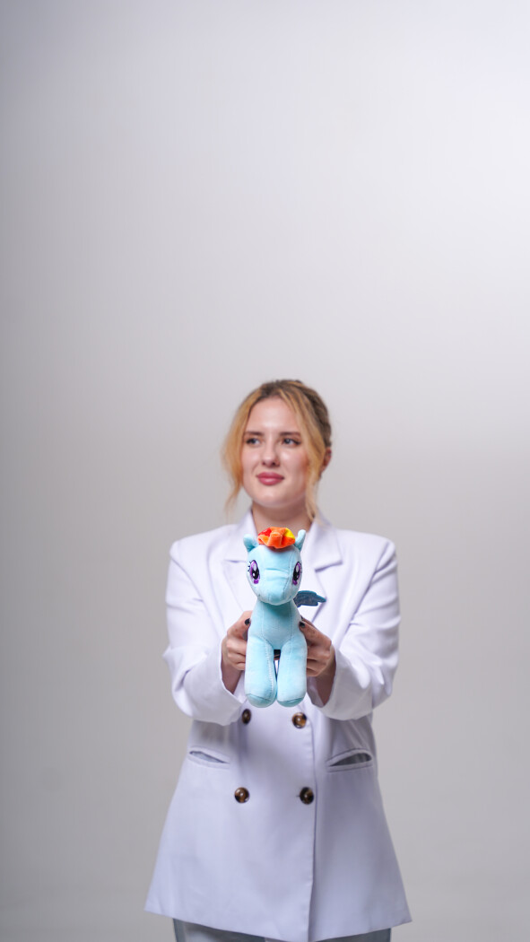 Голубой пони (25см)