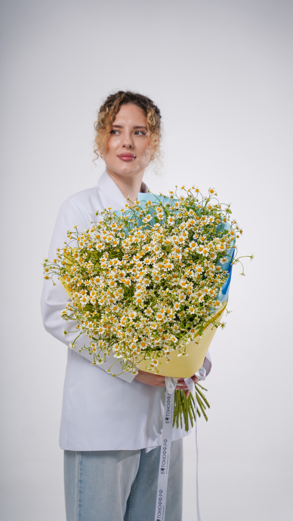 25 ромашек в оформлении №122