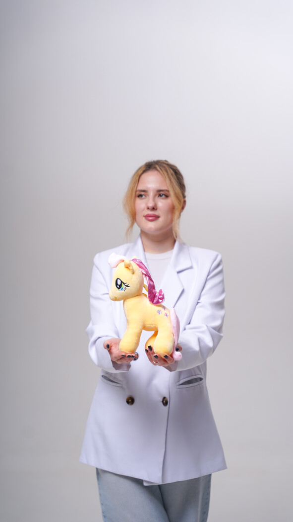 Желтый пони (25см)