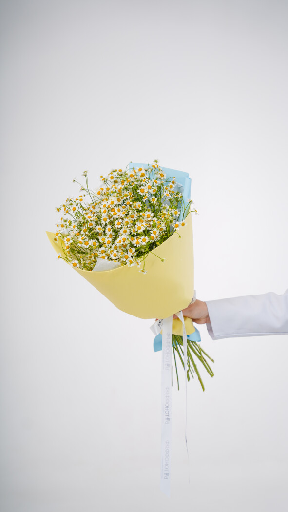 9 ромашек в оформлении №119