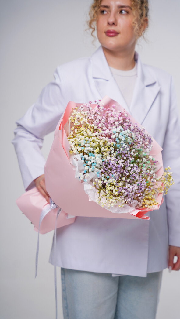 9 радужных гипсофил в оформлении №83