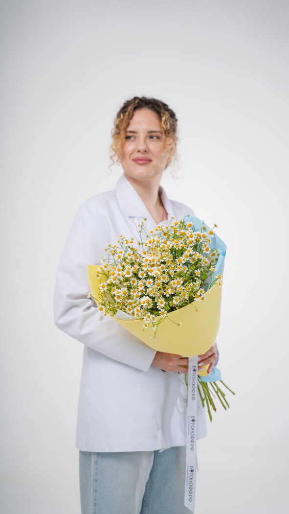 9 ромашек в оформлении №119