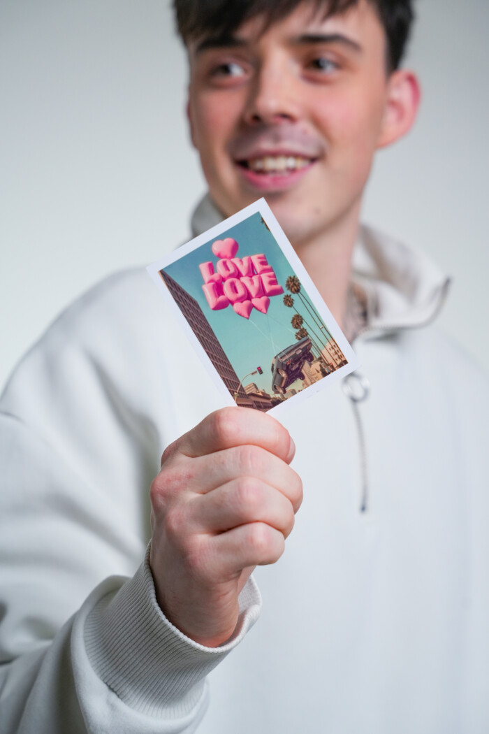 Мини-открытка "Love You"