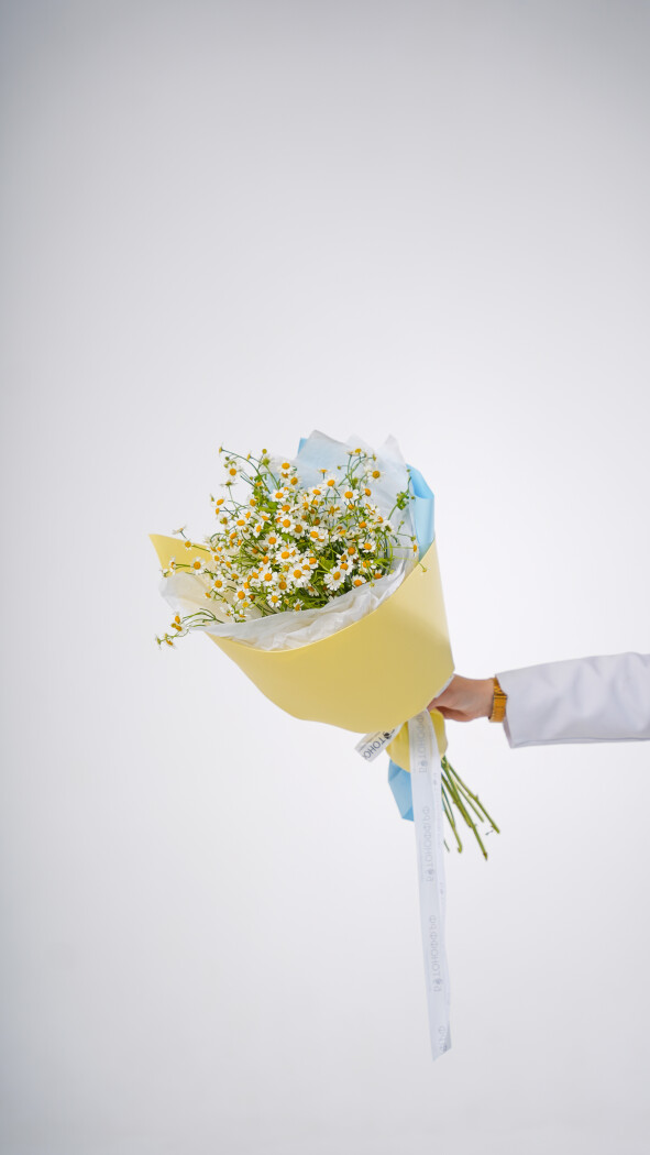 5 ромашек в оформлении №118