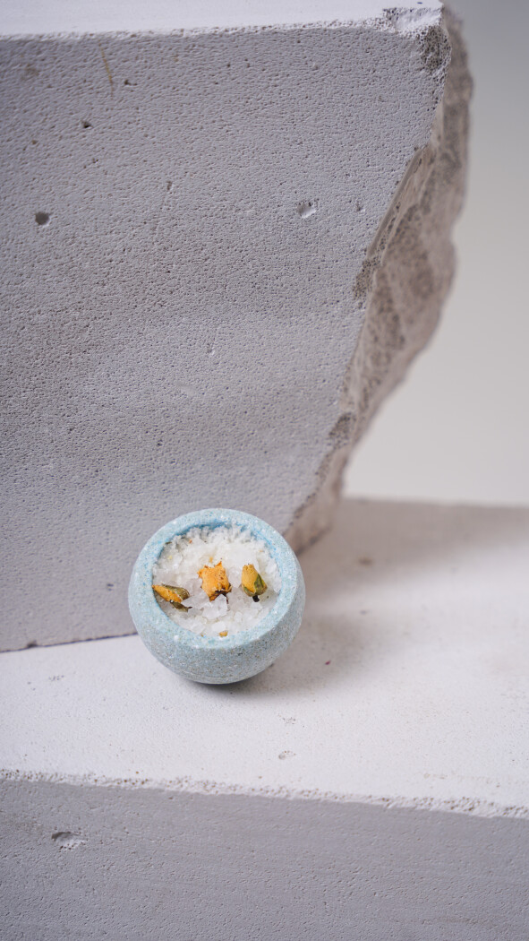 Бомбочка для ванны (голубая)