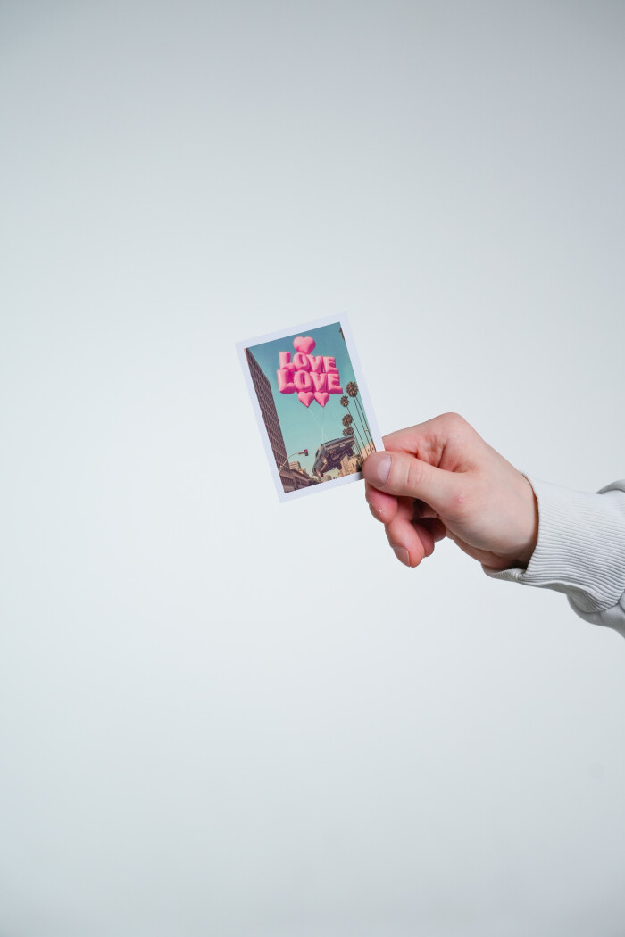 Мини-открытка "Love You"