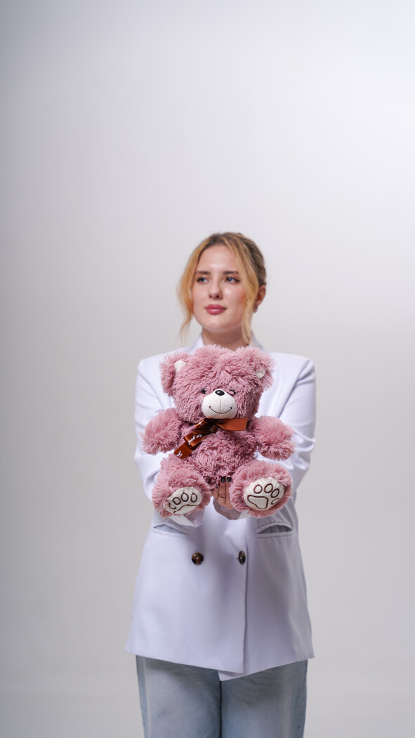 Пудровый мишка (30см)