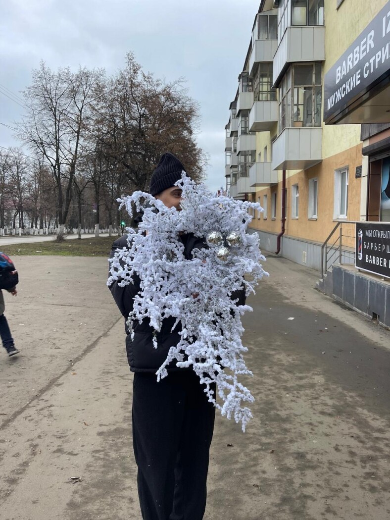 Витринная композиция (венок) №43