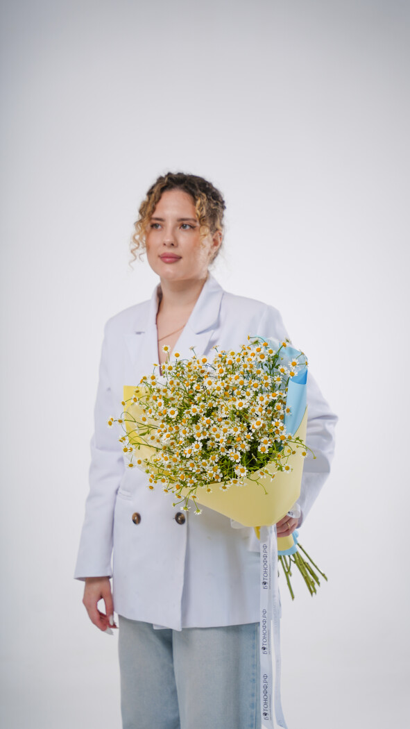 11 ромашек в оформлении №120