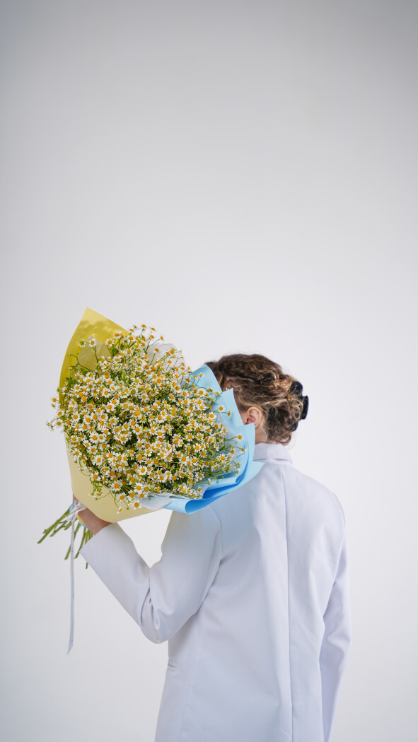 15 ромашек в оформлении №121