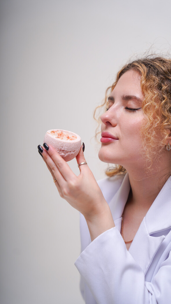 Бомбочка для ванны (розовая)