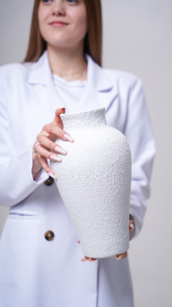 Ваза керамическая (белая)