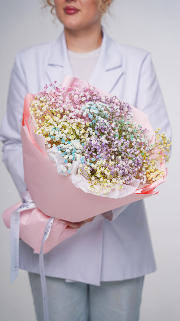 9 радужных гипсофил в оформлении №83