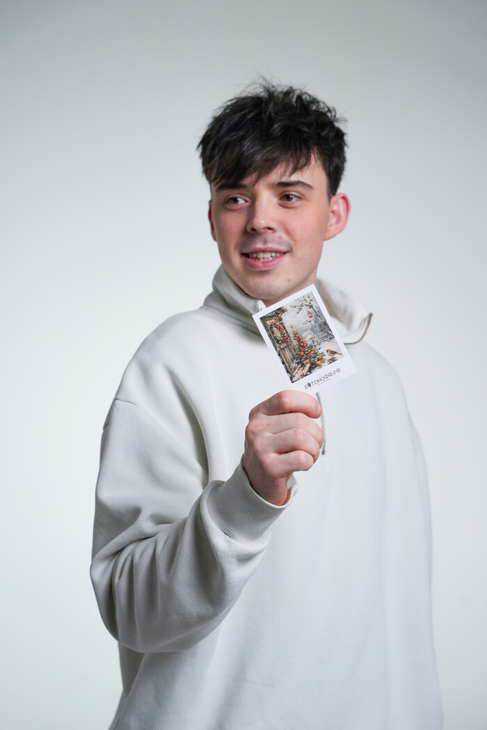 Мини-открытка "Снежный Уют"