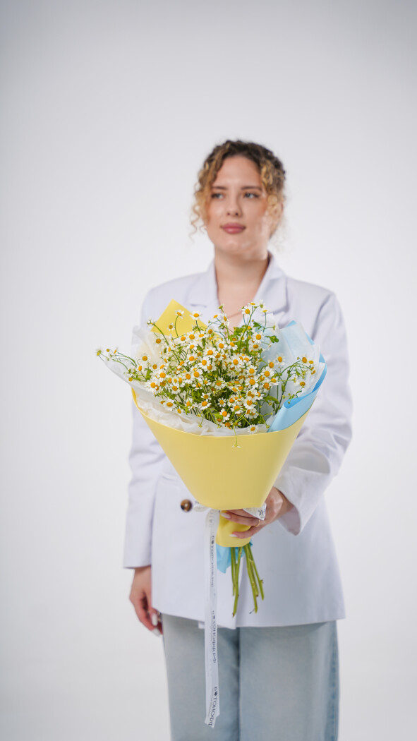 5 ромашек в оформлении №118