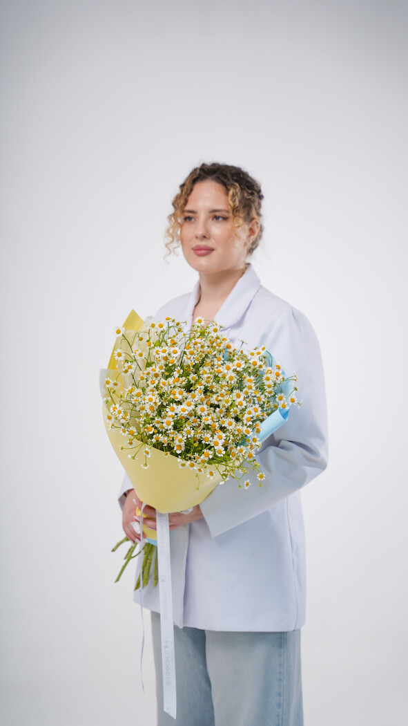 11 ромашек в оформлении №120